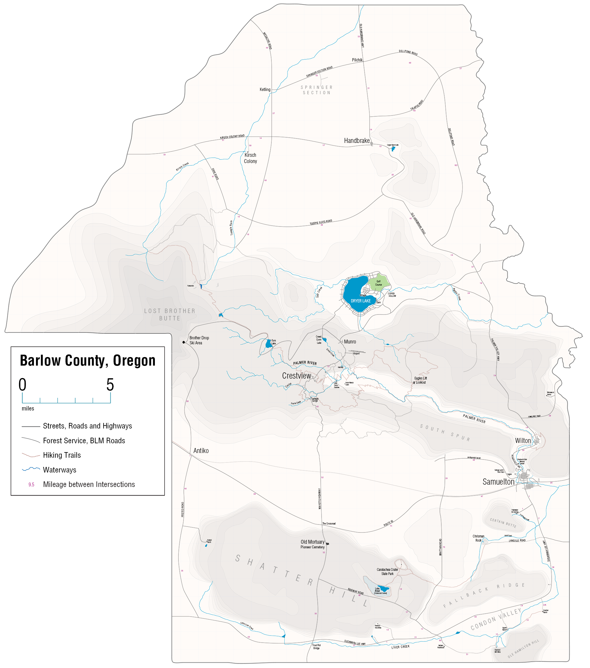 Barlow County Map